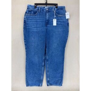 GOOD‎ AMERICAN GOOD 90S Women Jeans Blue Wash Style GFXCULB859 Size 16